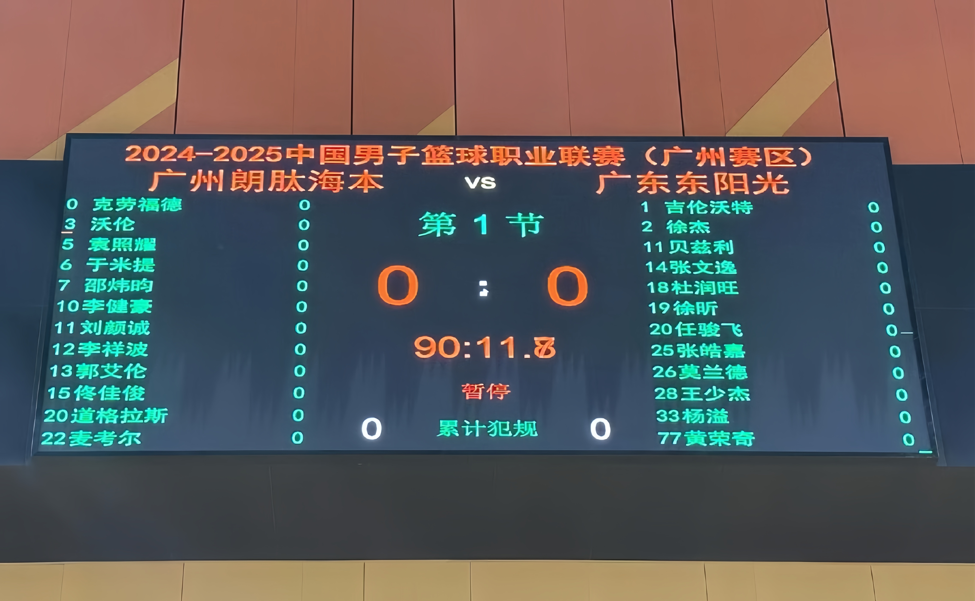 广州男篮主场大捷，全队发挥出色领先对手分